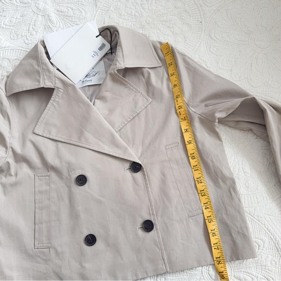 NWT 127630 Aritzia Esquire marcona beige XS trench coat - Picture 4 of 4